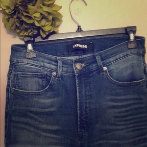 Express denim perfect legging high-rise size 4S